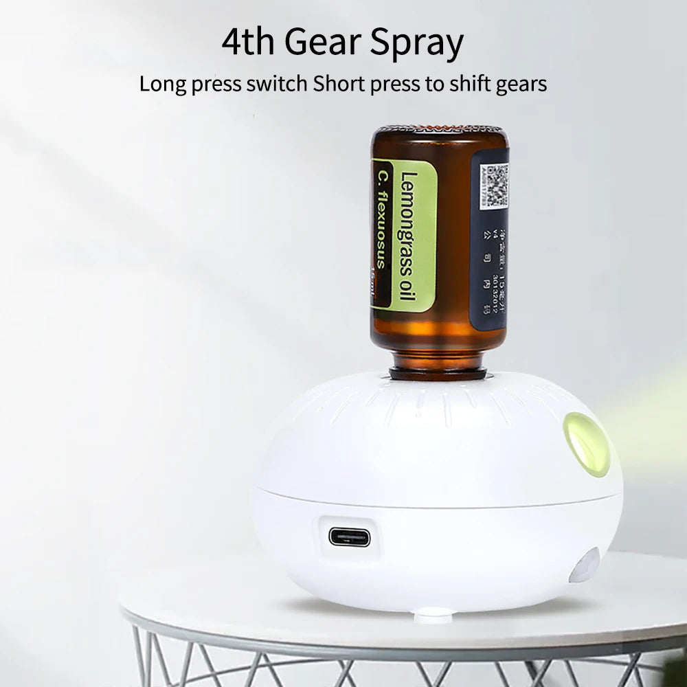 Mini Pure Oil Fragrance Diffuser Aromatherapy Machine Car Air Freshener USB Automatic Spraying Room Fragrance Diffusers
