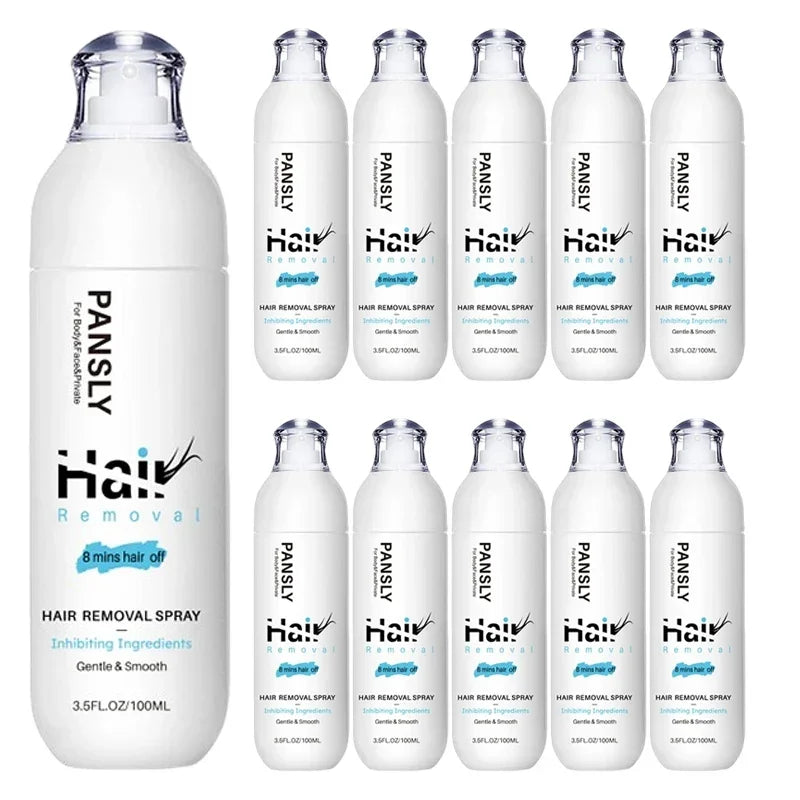 Hair Removal Spray Hair Growth Inhibitor Spray Painless Hair Reduction Permanently Inhibits Hair Growth Skin Silky Smooth 100ML