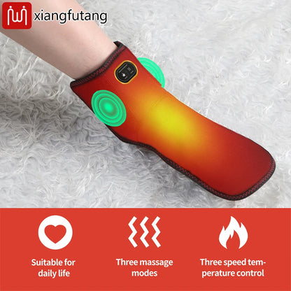 Ankle Brace Massager  - 3-Gear Heat & Vibration,Relieves Joint Pain & Swelling,Aids Sports Recovery,For Fitness Fans & Seniors