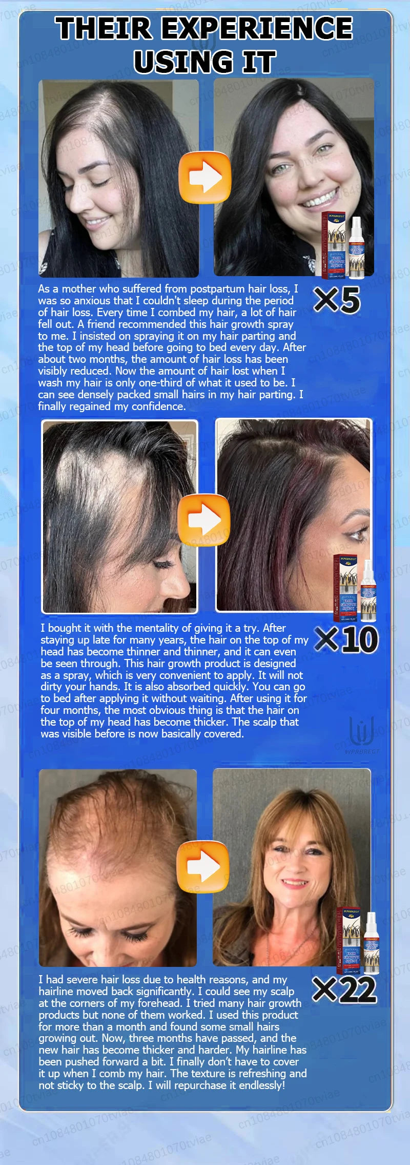 Hair water spray protects hair roots and gives you 100% satisfaction