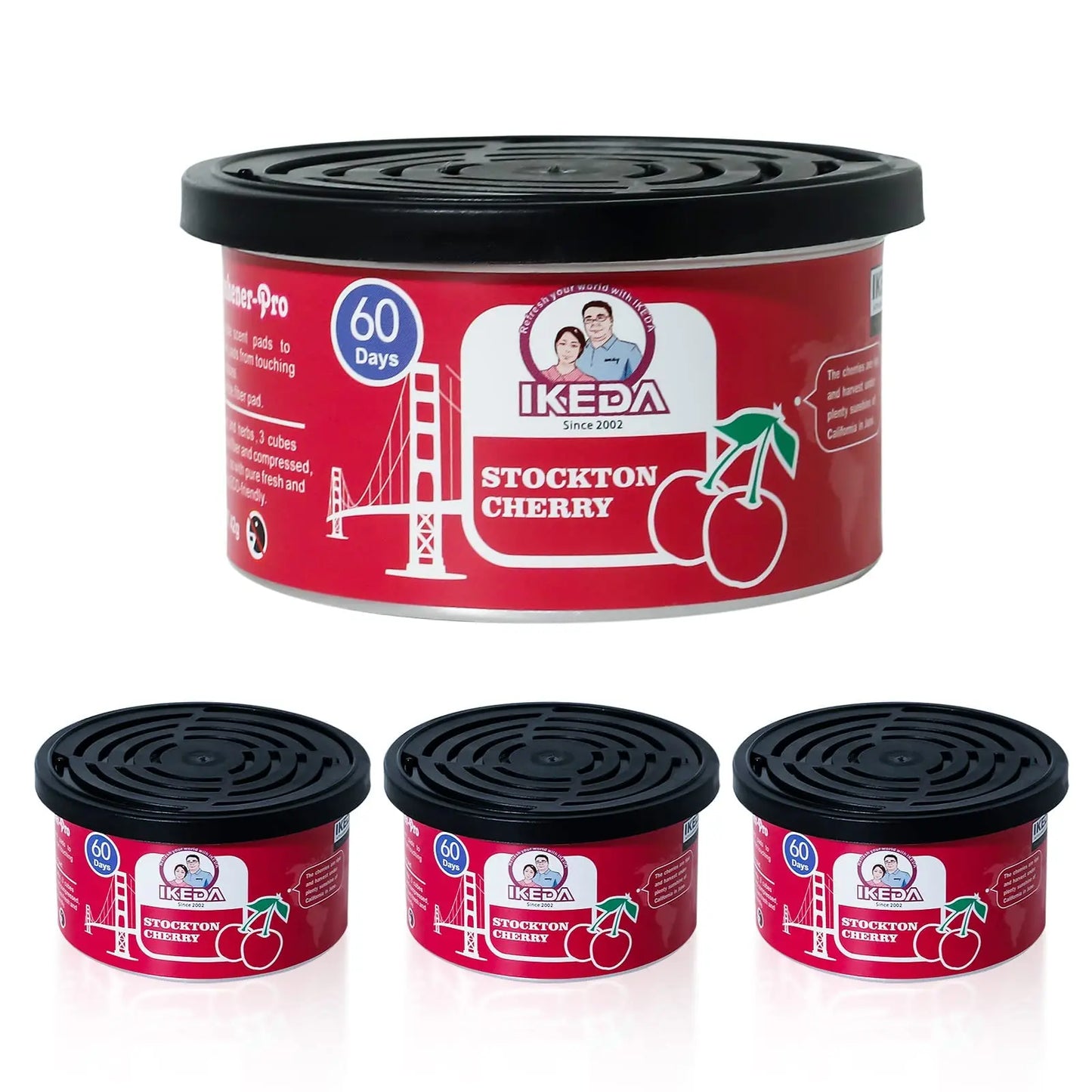 Car Air Fresheners:  Lemon Scent | Organic Cans | Odor Eliminator Essential | Long-Lasting | Strong Fragrance | For Home Closet