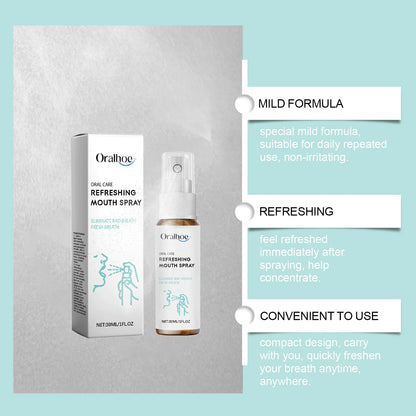 Breath Freshener Spray Remove Bad Breath Long Lasting Fresh Portable Mouthwash Oral Health Care Mint Flavor Mouth Cleaning Spray