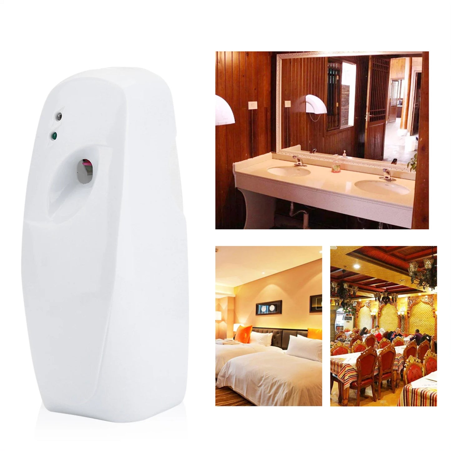Home Indoor Wall Mounted Automatic Adjustable Air Freshener Fragrance Aerosol Spray Dispenser