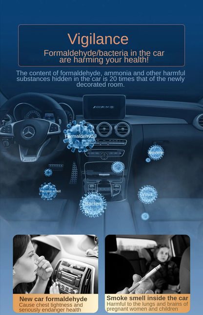 Car Air Freshener Air Purifier Smart Aroma Diffuser for Vehicle Essential Oils Diffuser Office Room Car Smell Distributor