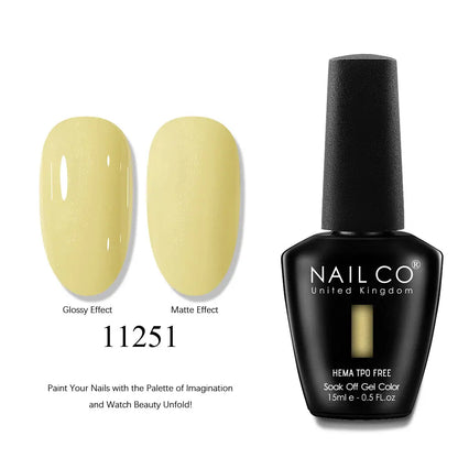 NAILCO 2025 Winter 15ML Gel Nail Polish Nails Semi-permanent UV Varnish High Quality Glass Bottle Nail Art Polish For Manicure