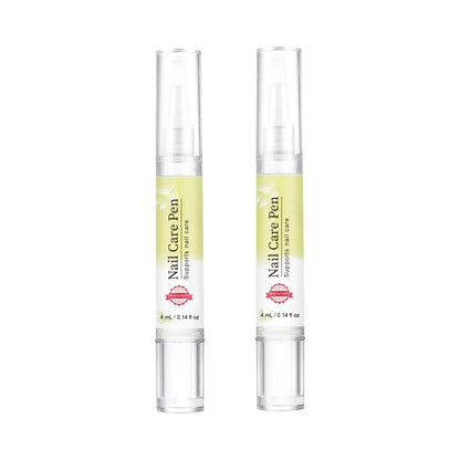 Nail Strengthening Pen 4ml - Lemon & tea tree oil blend minimizes yellow stains, fortifies weak nails & hydrates nail edges.