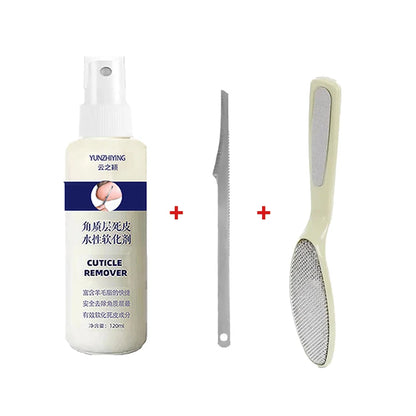 120ml Foot Exfoliator Spray Softener 6 Seconds Remove Dead Skin & Calluses Foot Mask Anti-Cracked Heel Enhancer Nail PedicureKit