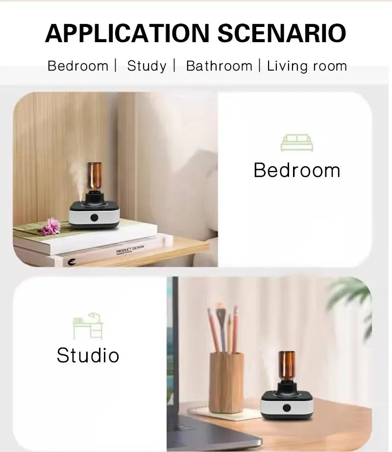 New Innovation Air cleaner Freshener Machine Infrared Automatic Smart spray Inverted Waterless Essential oil Aroma Diffuser
