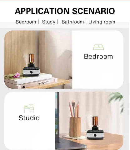 New Innovation Air cleaner Freshener Machine Infrared Automatic Smart spray Inverted Waterless Essential oil Aroma Diffuser