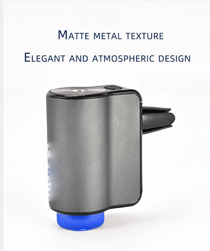 Car Air Freshener, Three Adjustable Modes Intelligent Car Aroma Diffuser, Rechargeable Car Aroma Diffuser, Black