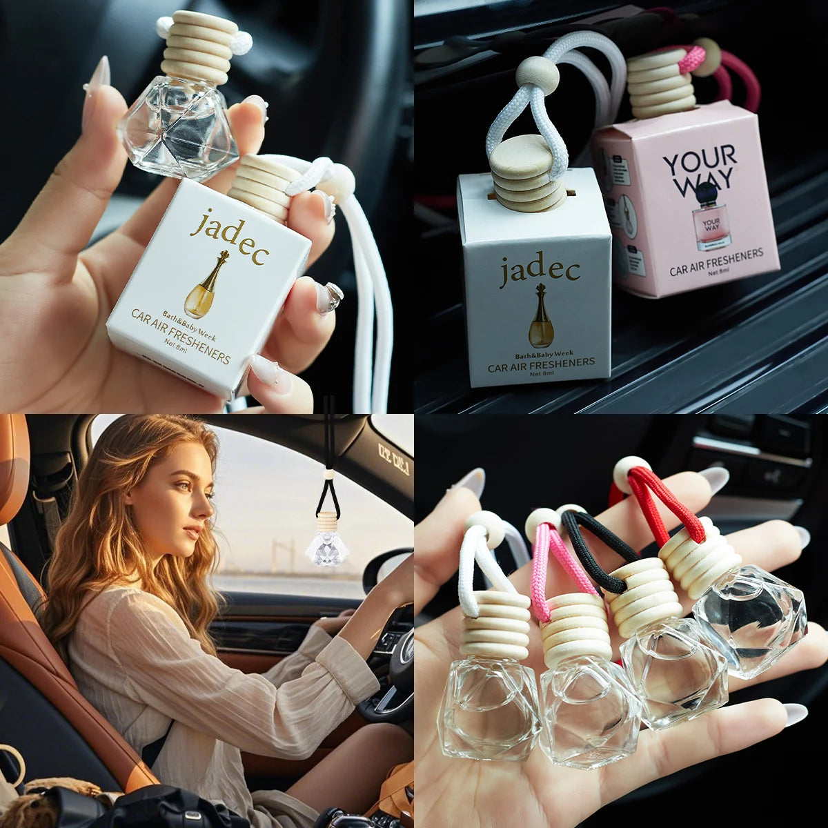 Car Air Freshener car air diffuser, Auto Aromatherapy Fragrance suitable for Car, Home, Office, Bathroom, Bedroom, Car Interior
