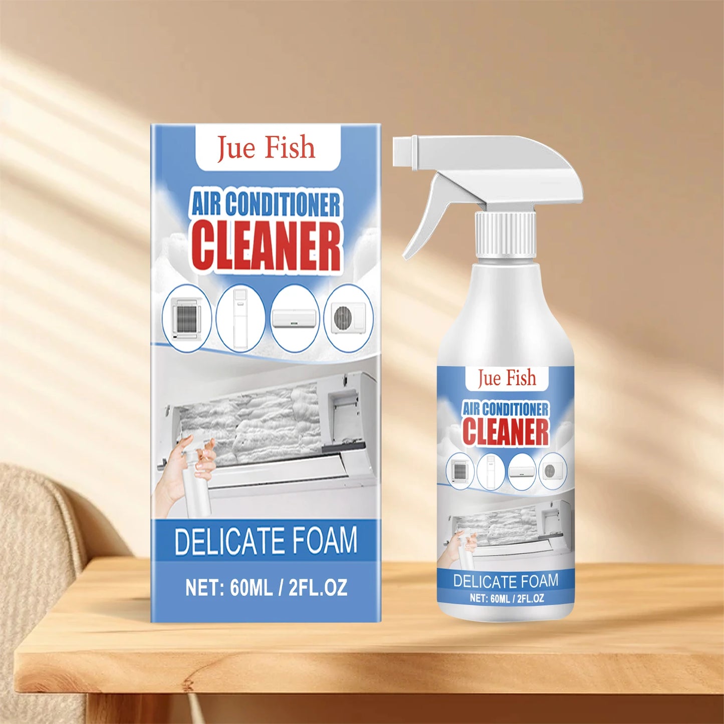 Air Conditioner Cleaner Spray Deeply Cleans Internal Dust Bacteria Removes Odors Washing Foaming Cleaner No Disassembly Washing