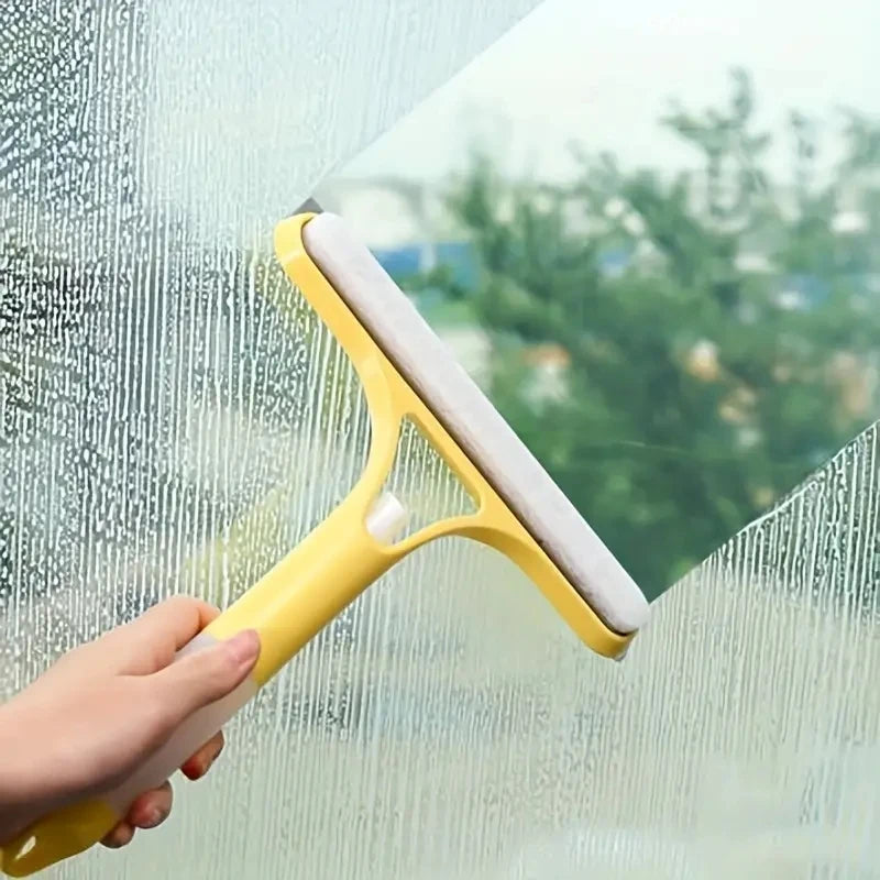 2025Household Multifunctional Glass Cleaner with Spray Bottle - 3-in-1 Window Wiper with Squeegee & Microfiber Cloth for Mirrors