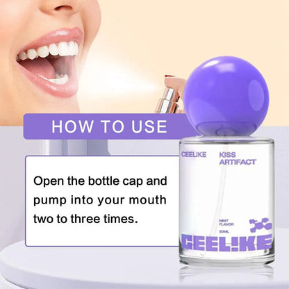 Probiotic Oral Spray 20ml Mild Long-Lasting Mist No Alcohol Travel-Sized Oral Care Freshener Oral Probiotic Freshener for Travel