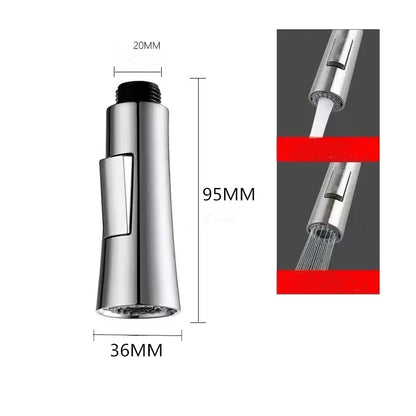 Kitchen Tap Pull Out Shower Head Water Spray Head Sprinkler Mixer Aerator Kitchen Water Saving Faucet Replacement Shower Head