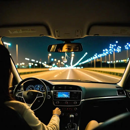 Car Hangings Air Freshener Bottle Diffuser Wooden Glass Hanging Transparent Perfume Bottle Purifying Car Interior Accessories