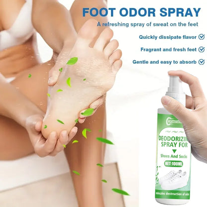 Magical Foot Deodorant Spray: Low-Sensitivity,Refreshing Texture,Quick Odor Dissipation, Long-Lasting Scent,For Feet/Socks/Shoes