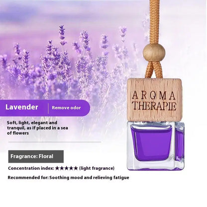 Wood Hanging Car Air Freshener Diffuser Perfume Aromatherapy Essential Oil Bottle Hanging Car Air Freshener Car Auto Accessories