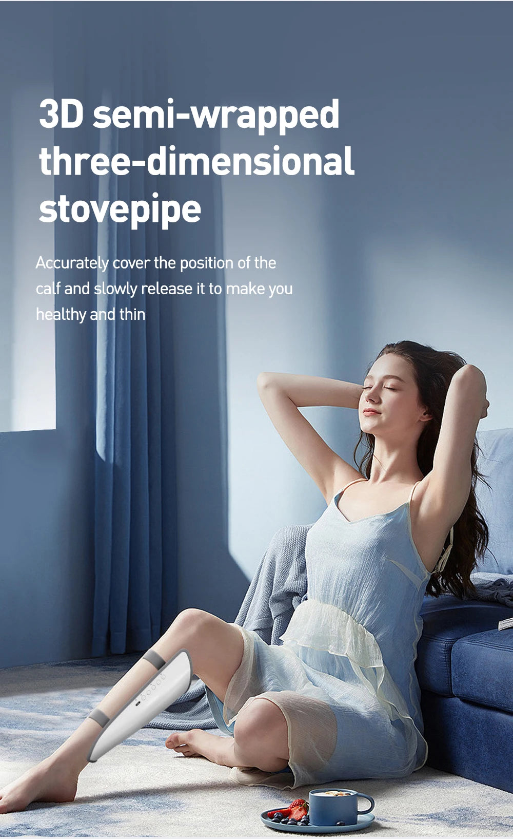 EMS Calf Massager Relieves Pain Constant Temperature Hot Pressure Vibration Massager Varicose Veins Relieves Fatigue