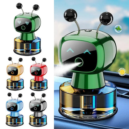 Smart Rechargeable Car Air Freshener,Automatic Aromatherapy Diffuser With Robotic Design,Auto-Spray&Ignition Sensing,Car Decor