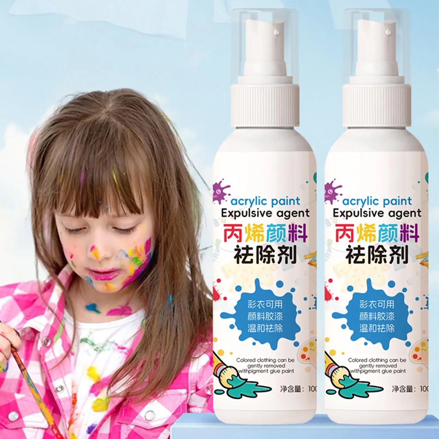 2pcs Stain Eater Spray Clothes Dirt Removal Spray Powerful Stain Cleaner for Clothes Leather Furniture Kitchen Bathroom Car