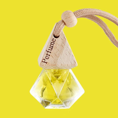 Wood Hanging Car Air Freshener Diffuser Perfume Aromatherapy Essential Oil Bottle Hanging Car Air Freshener Car Auto Accessories
