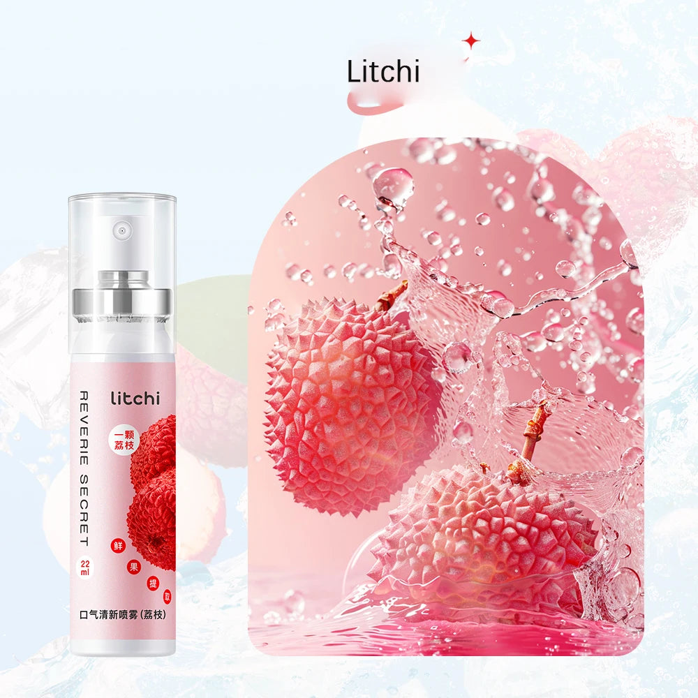 Fruit flavor oral fresh spray, fresh breath, lasting fragrance, mild and non irritating, mouthwash care spray