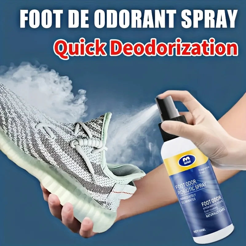 1 Bottle/Box Shoe Deodorizer Spray - Odor Eliminator Spray with Plant-Based Formula, Quick-Dry Odor Killer for Gym, Travel