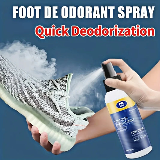 1 Bottle/Box Shoe Deodorizer Spray - Odor Eliminator Spray with Plant-Based Formula, Quick-Dry Odor Killer for Gym, Travel