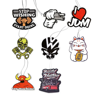 Car Air Freshener Sex Girl Hanging Rearview Mirror Perfume Flavoring Turbo Brake Disc Shock Absorber Solid Paper JDM Accessories