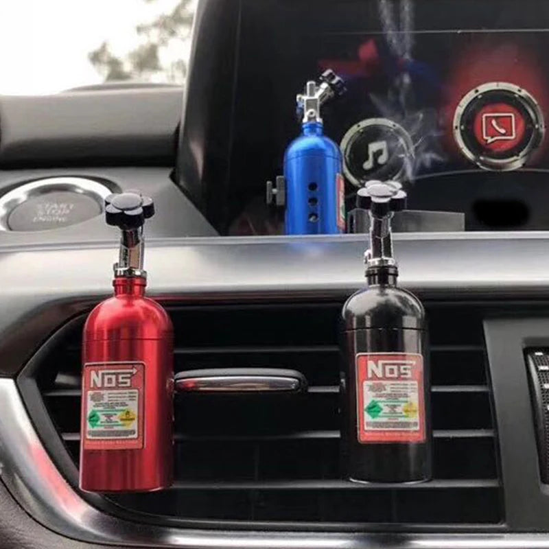 new Car Air Freshener NOS Nitrogen Bottle Air Vent Aromatherapy Auto Aroma Outle Perfume Flavoring Fragrances Accessories