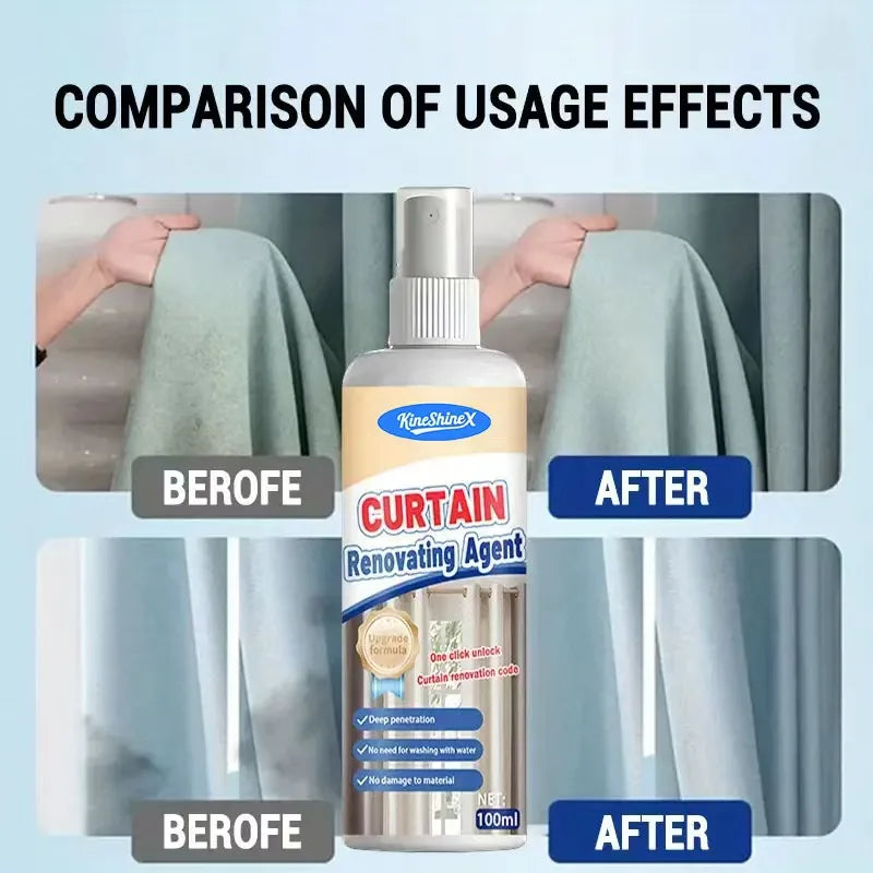 Curtain Cleaning Spray Fabric Sofa Curtain Cleaning And Care Kit Multi-functional Cleaner