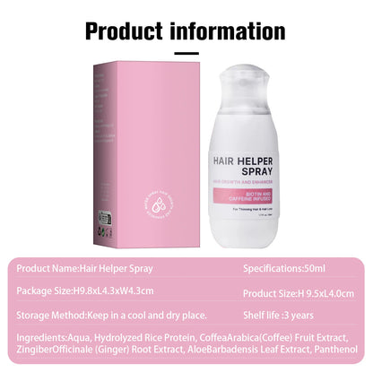 Hair Care Spray Nourishes Hair Scalp Moisturizes And Softens Hair, Repair Damage Strengthen Hair Follicles Reducing Hair Loss