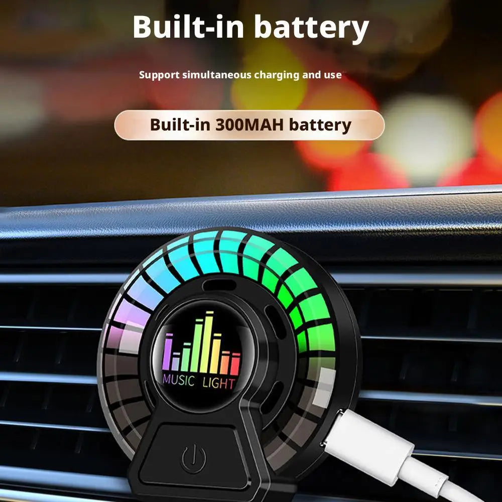 Car Air Outlet Aromatherapy Air Diffuser Aroma Car Music Rhythm LampAir Freshener For Removing Odors Car Accessories