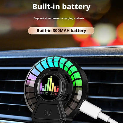 Car Air Outlet Aromatherapy Air Diffuser Aroma Car Music Rhythm LampAir Freshener For Removing Odors Car Accessories