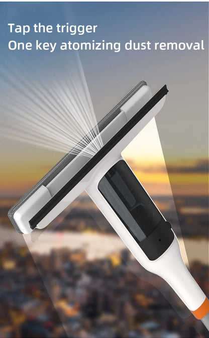Household Multifunctional Window Cleaner Glass Spray Mop Glass Wiper With Silicone Scraper Floor Cleaning Mop Window Washer