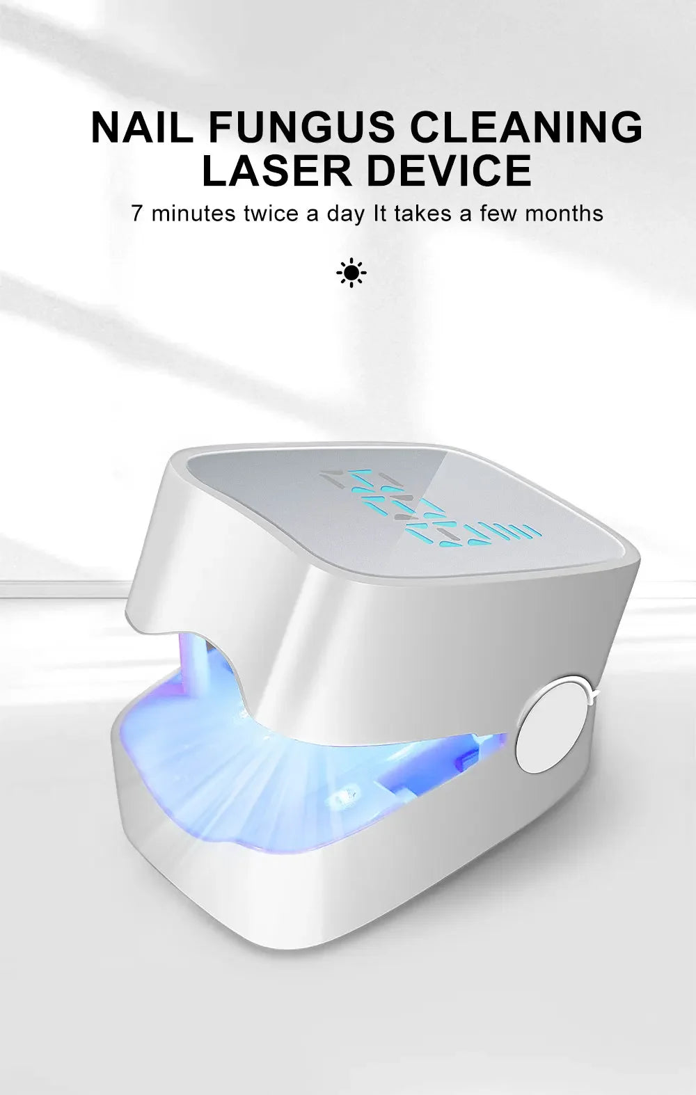 Nails Fungus Laser Treatment Device Rechargeable UV Lamp Fingernails Toenails Onychomycosis Therapy Sterilize Repair Care Tools