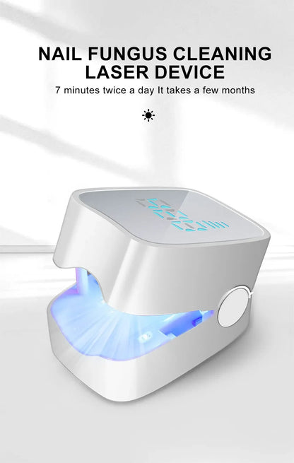 Nails Fungus Laser Treatment Device Rechargeable UV Lamp Fingernails Toenails Onychomycosis Therapy Sterilize Repair Care Tools
