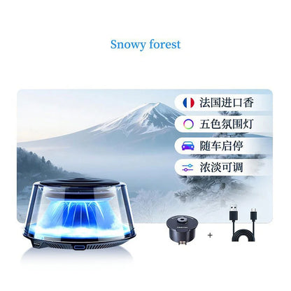 Advanced car air freshener for men and women, elegant car fragrance diffuser with decorative bracket