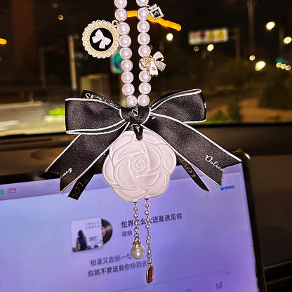 Gypsum Car Hanging Air Freshener With Essential Oil Perfume for Car Styling Aroma Air Purifier Interior Decorations Ornament