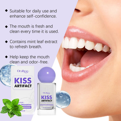 Breath Freshener Spray Mint Flavor Removal Halitosis Plaque Stains Fresh Oral Care Female Male Portable Breath Mouth Care Spray