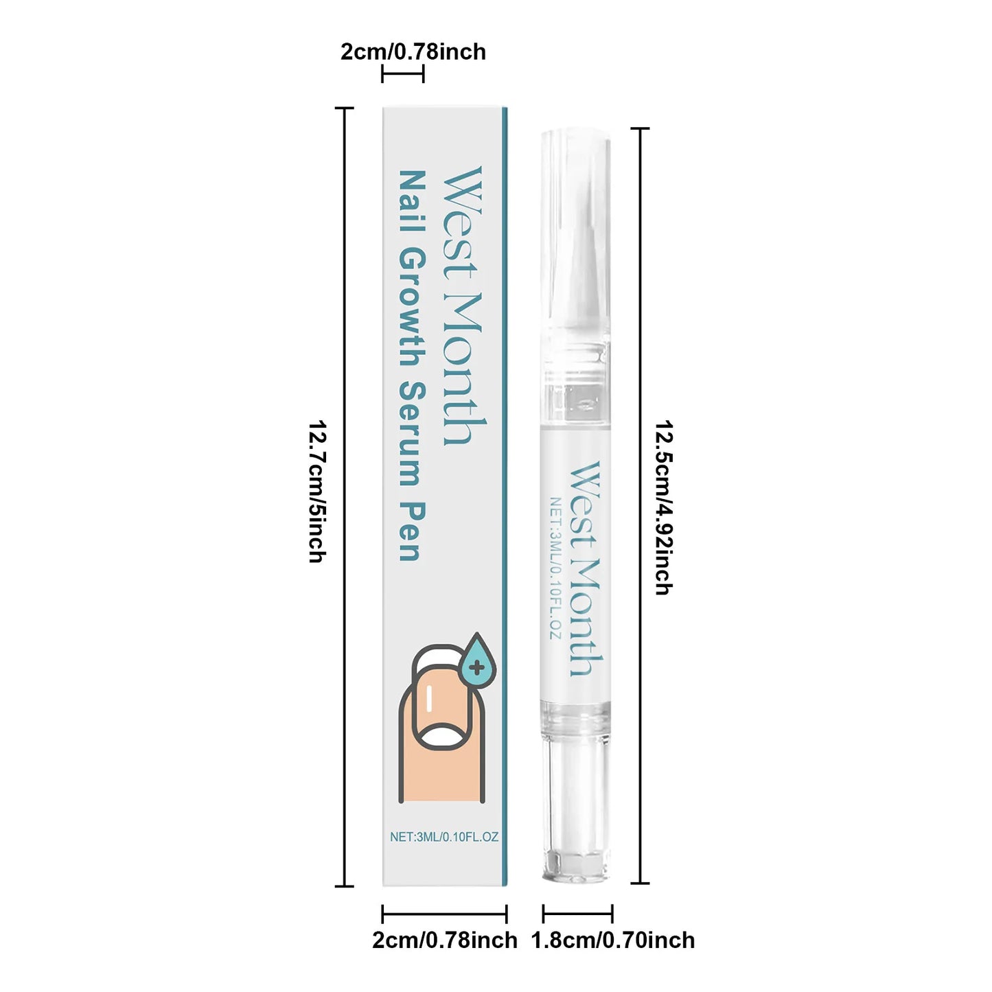 Nail Care Pen Deeply Nourishing Repairing Damaged Nails Surface Promote Nail Growth Reduce Dryness Strengthen Nail Cuticle Oil