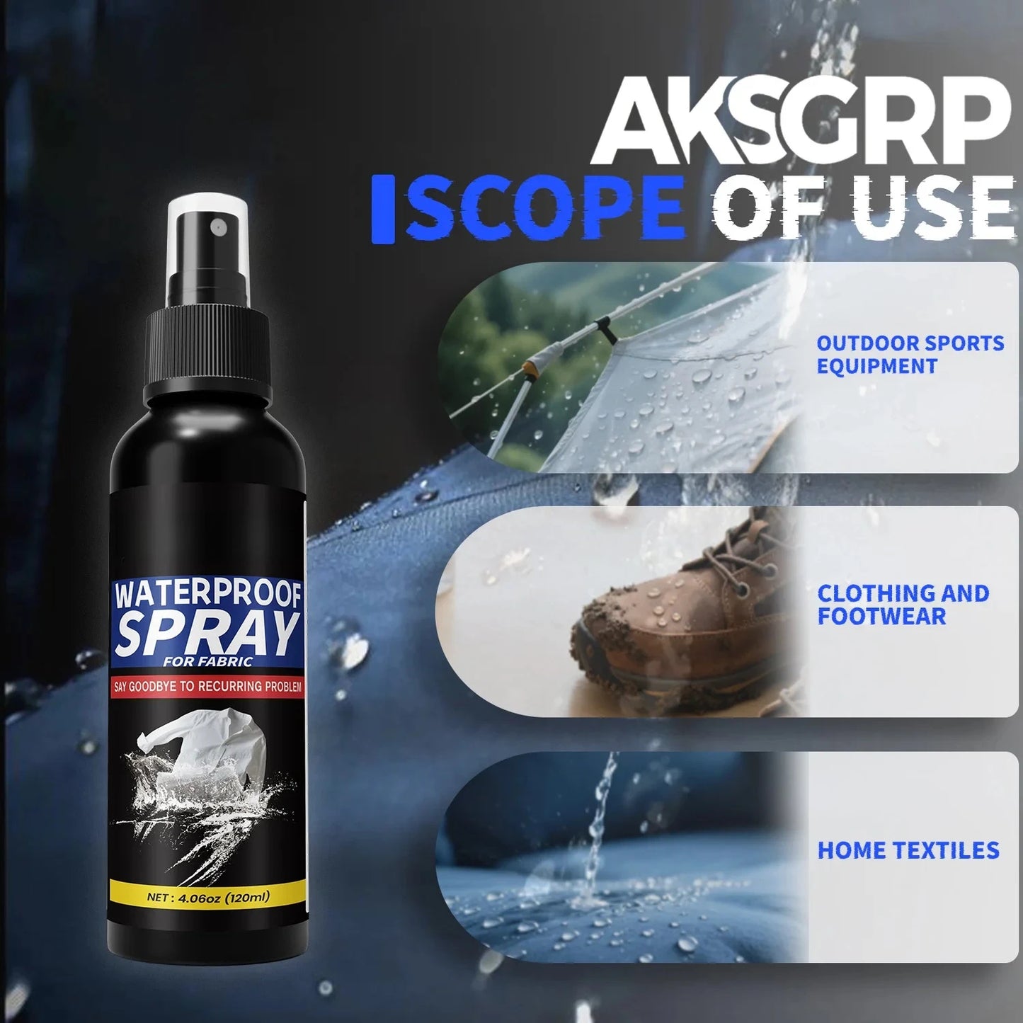 Waterproof Spray Provides Protection Jackets,Shoes Store Fabrics,Suitable For Car And Household Glass,Outdoor Adventures