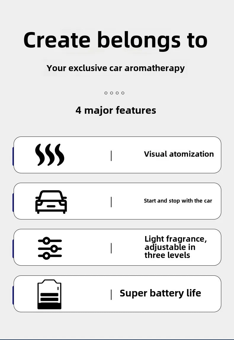 Intelligent Car Electric Air Diffuser Aroma Car Air Vent Humidifier Mist Aromatherapy Car Air Freshener For Removing Odors