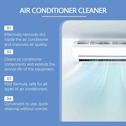 Air Conditioner Cleaner Spray Deeply Cleans Internal Dust Bacteria Removes Odors Washing Foaming Cleaner No Disassembly Washing