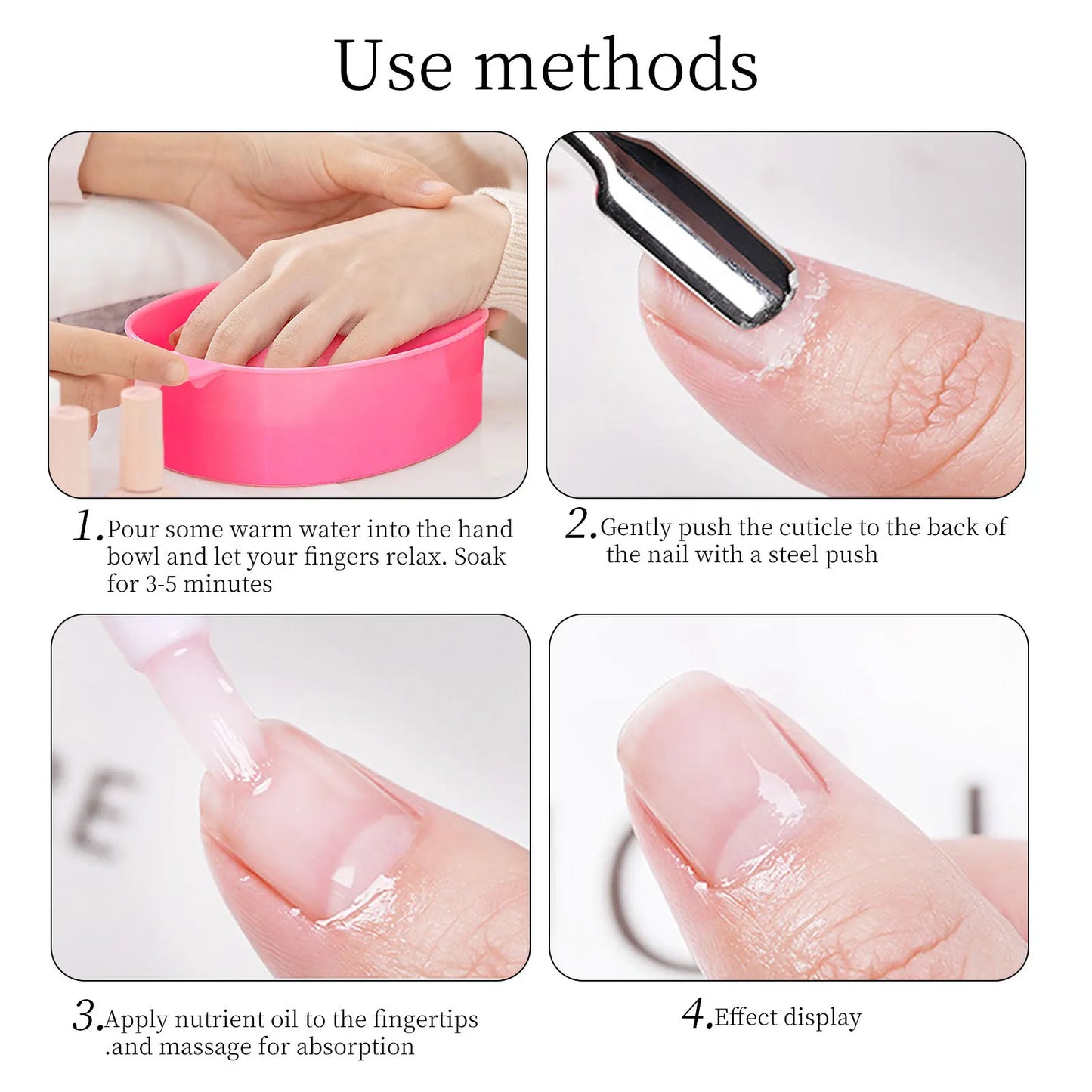Nail Art Hand Wash Remover Soak Bowl Acrylic Nail Supplies DIY Salon Nail Spa Bath Treatment Manicure Tools
