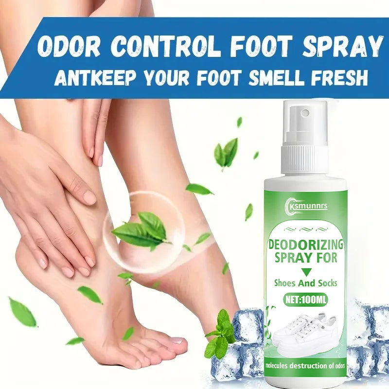 Magical Foot Deodorant Spray: Low-Sensitivity,Refreshing Texture,Quick Odor Dissipation, Long-Lasting Scent,For Feet/Socks/Shoes