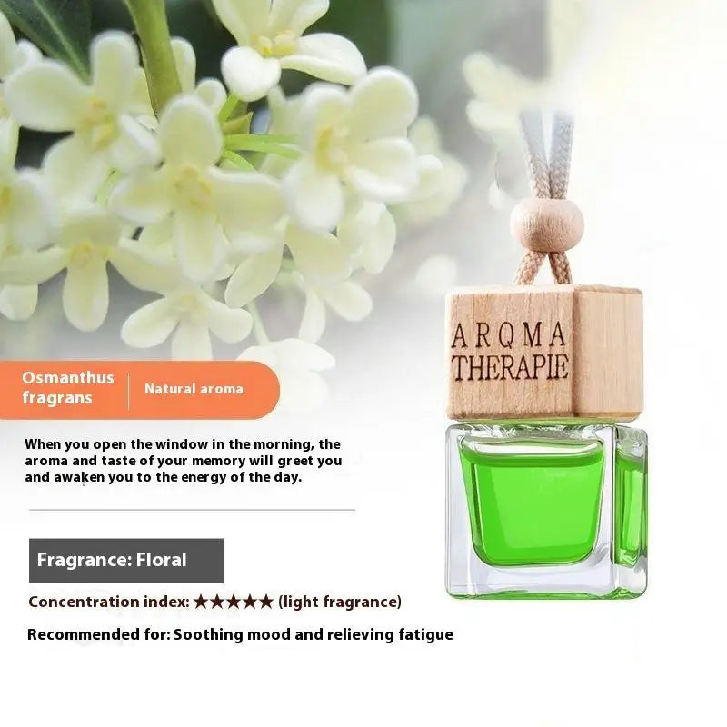Wood Hanging Car Air Freshener Diffuser Perfume Aromatherapy Essential Oil Bottle Hanging Car Air Freshener Car Auto Accessories