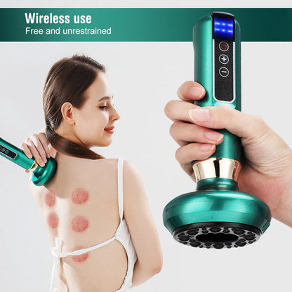 Chinese Electric Massager GuaSha Anti Cellulite Vacuum Suction Cup Beauty Health Scraping Infrared Heat Slimming Massage Thera