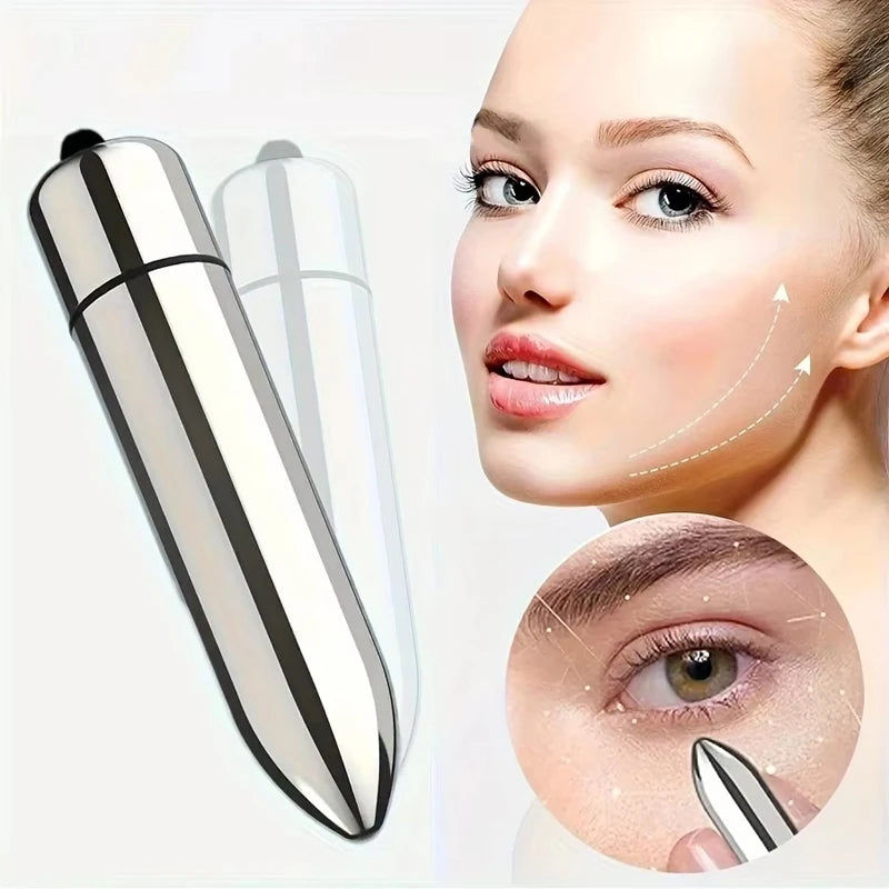 Facial And Eye Massage Promotes Lotion Absorption Portable Vibrating Massager Home And Travel Beauty Tool